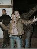Tina und Freund in Party Pose